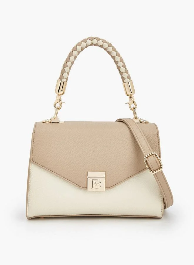 Flora Bella By Shoexpress Flora Bella Handbag With Single Handle, Detachable Shoulder Strap, And Magnetic Closure